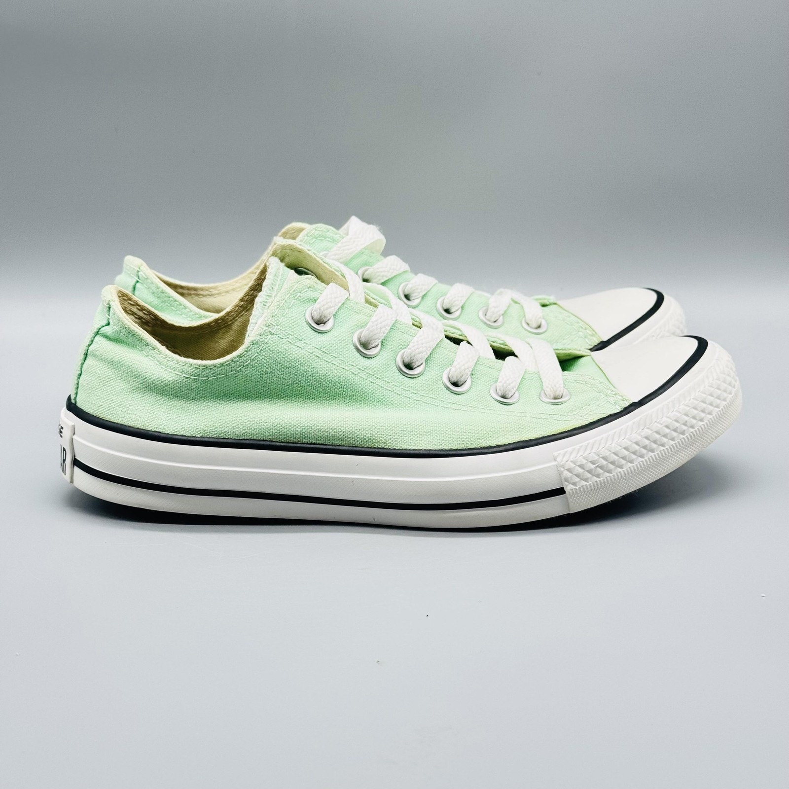 Converse Shoes Womens 7 Mint Green Canvas Low Top Chuck Taylor All Star Sneaker